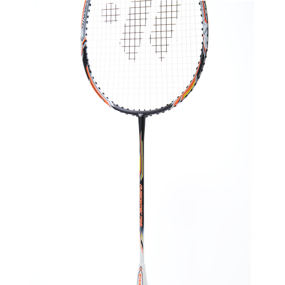 Набор для бадминтона WISH Fusiontec 799K, 2 ракетки, стал. стерж, алюм. обод, со струнами, оранж.