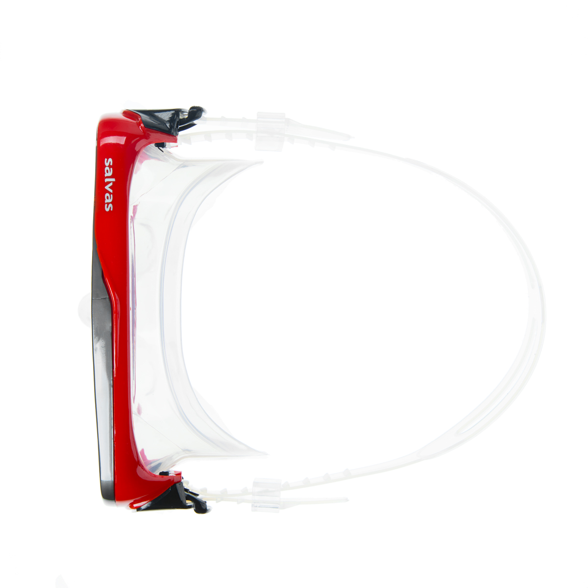 Маска для плав. Salvas Geo Sr Mask, CA175S1RYSTH, закален.стекло, силикон, р. Senior, красный