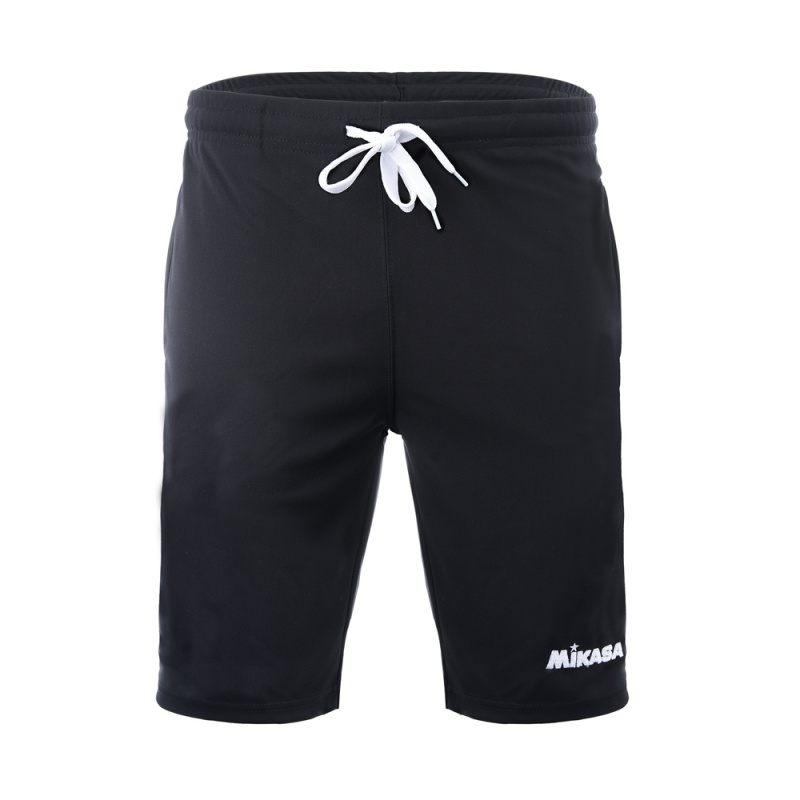 Шорты волейб. муж. MIKASA MT298-046-XS, р.XS, 100% полиэстер, черно-белый