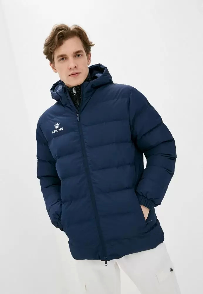 Пуховик KELME Hooded Jacket Dark Blue
