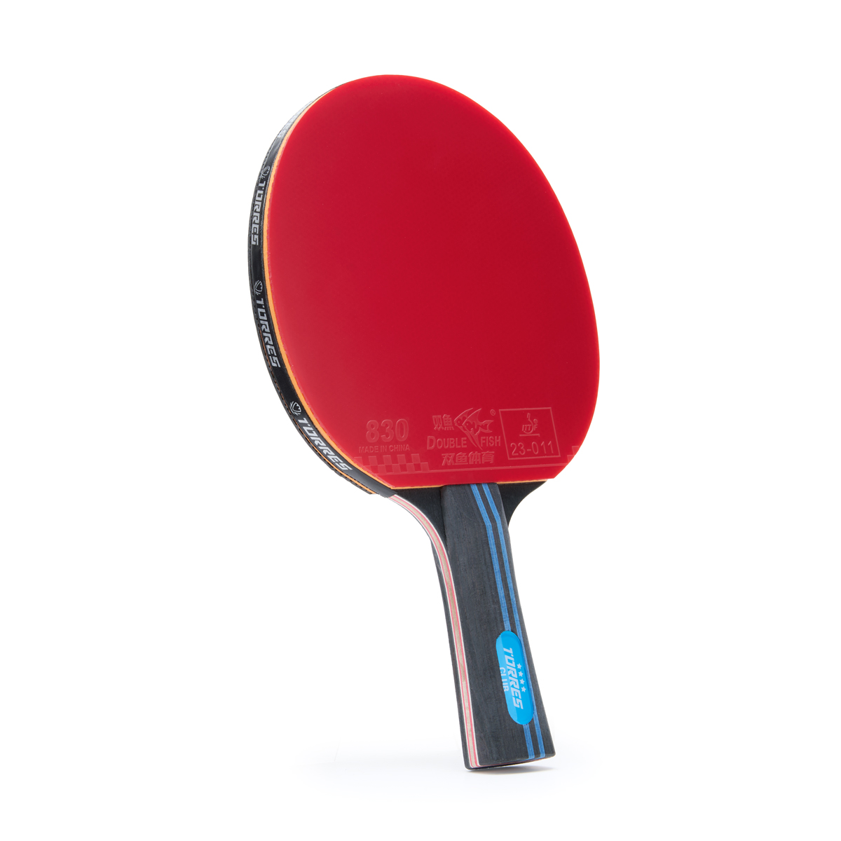 Ракетка для н/т TORRES Club 4*, TT23008, для тренировок, накладка 2,0 мм, конич. ручка