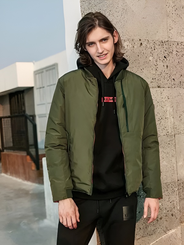 Бомбер KELME Men's Down Jacket Dark Green