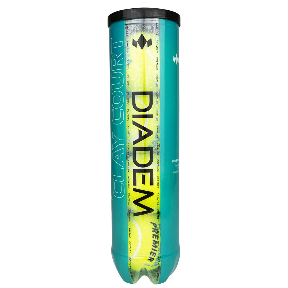 Мяч теннисный DIADEM Premier Clay Court 4B, BALL-4CASE-CLAYCRT, уп.4 шт,одобр.ITF, фетр, желт