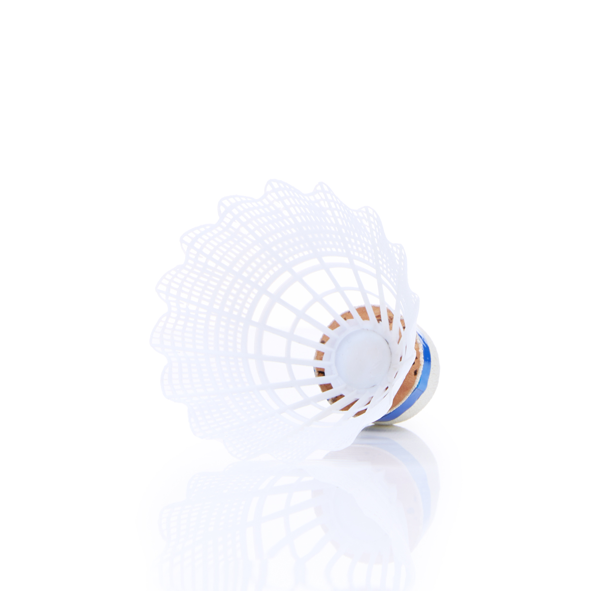 Воланы для бадминтона TORRES 250 (нейлон/пробка), BD23109, уп.6шт.белый, сред.скор.