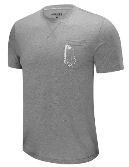Футболка KELME Men's Short Sleeve T-Shirt Grey