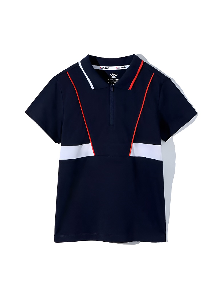Детская футболка KELME Boys Short Sleeve T-Shirt Dark Blue