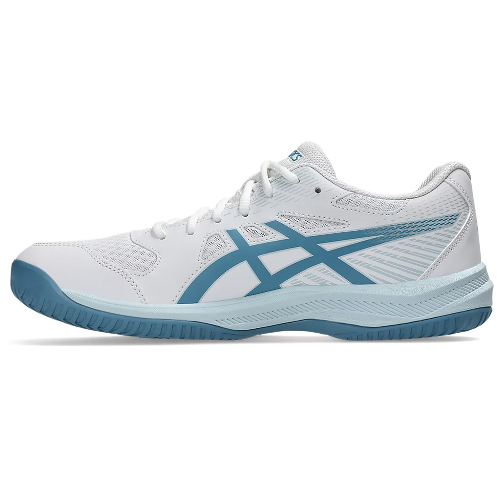 Кроссовки ASICS Upcourt 6 1071A104 105,р.9,5 (рос.42),иск.кожа, текстиль, бело-бирюзов