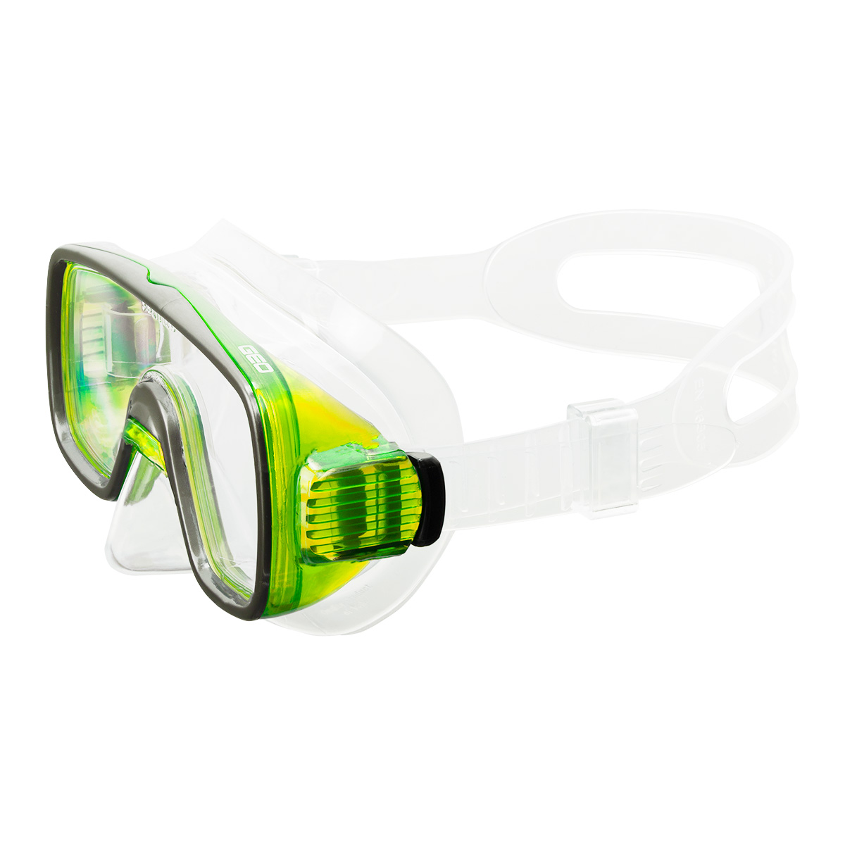 Маска для плав. Salvas Geo Jr Mask, CA105S1GYSTH, безопасн.стекло, силикон, р. Junior, желтый