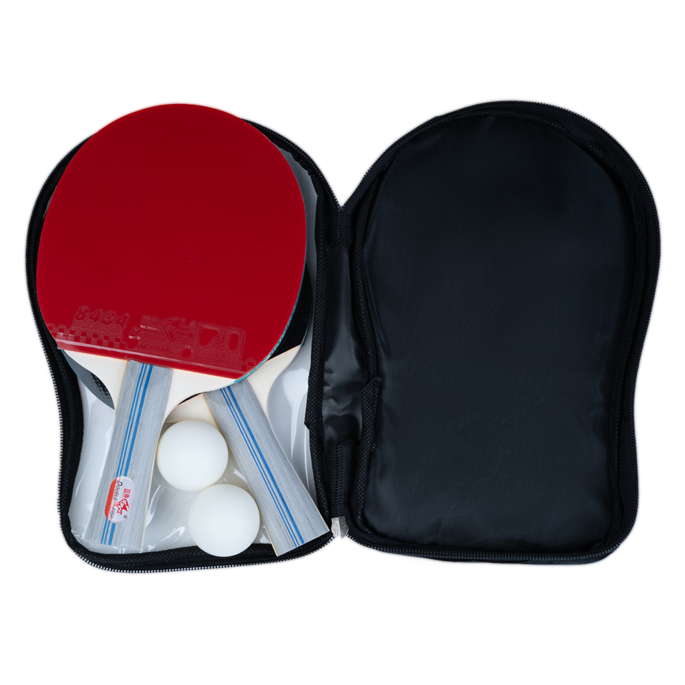 Набор для н/т DOUBLE FISH, CK-307, 2 ракетки и 2 мяча, наклад. 1,6 мм, конич. ручка + сумка-чехол