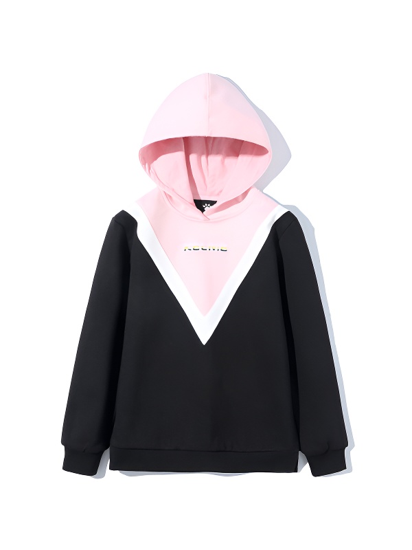 Детское худи KELME Girl's Hooded Sweatshirt (Black/Pink)