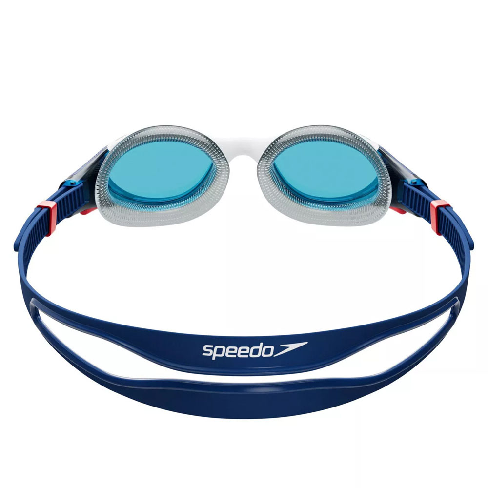 Очки для плав. SPEEDO Biofuse 2.0, 8-00233214502, СИНИЕ линзы, белая оправа