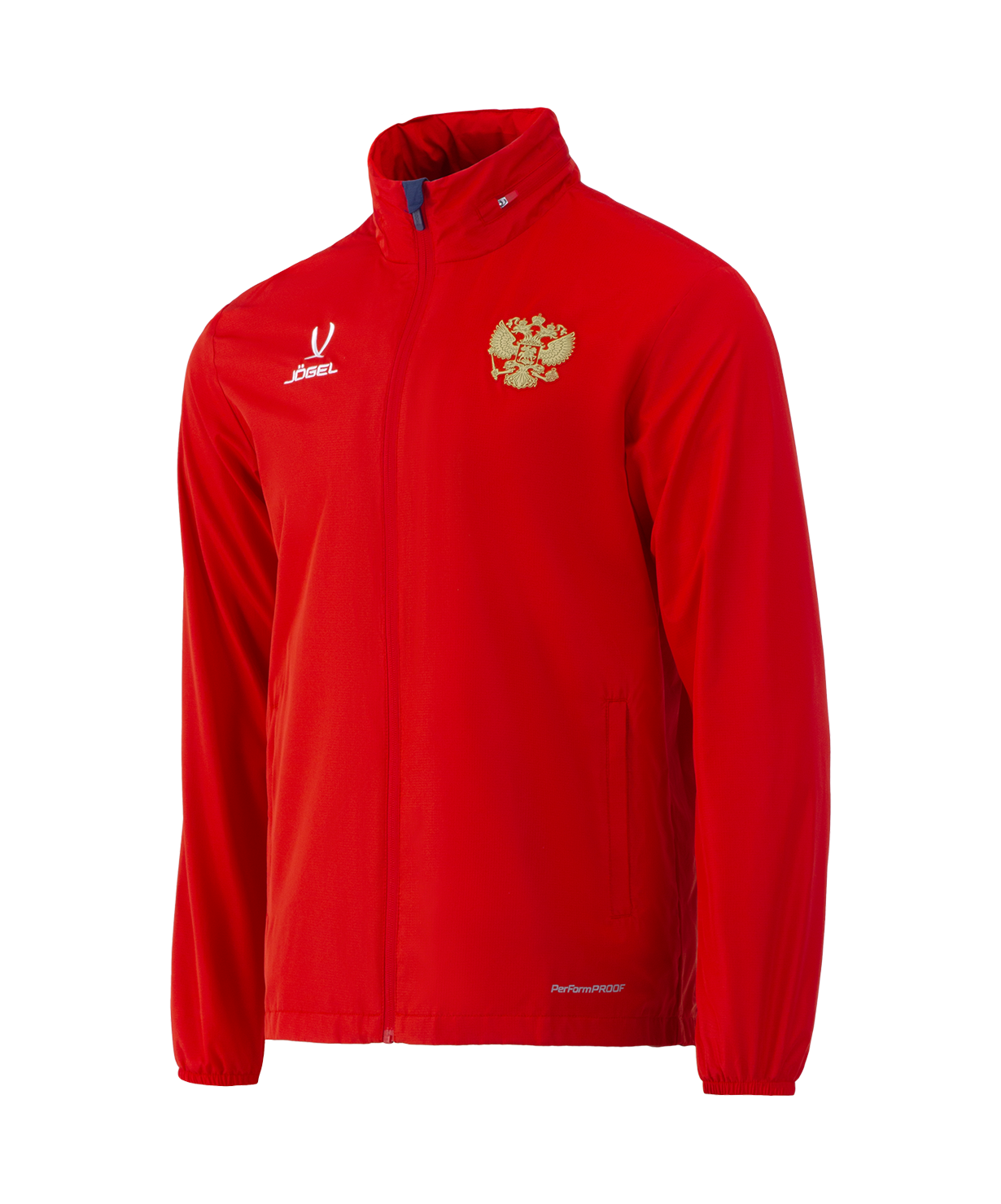 Куртка ветрозащитная JOGEL NATIONAL PerFormPROOF Rain Jacket, красный