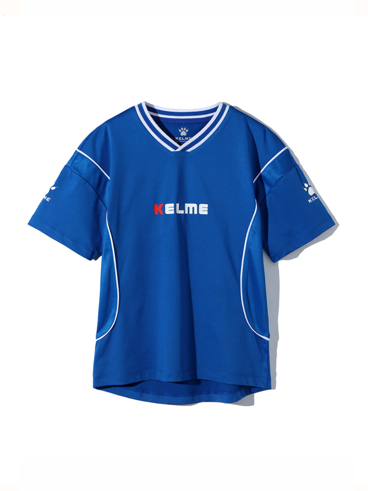Детская футболка KELME Boys Football Short Sleeve T-Shirt Blue