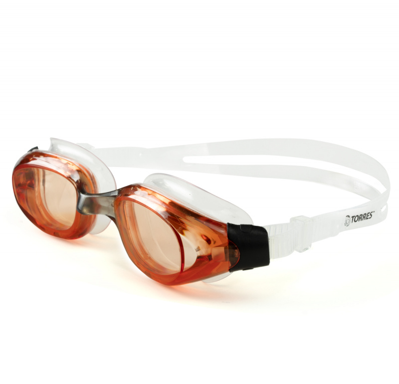 Очки для плав.TORRES Advance, SW-32209AB, оранж.линзы, оранж. оправа, раздв.регул. ремешок