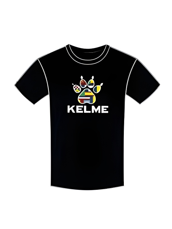 Детская футболка KELME Children's Knitted Round Neck T-Shirt Black