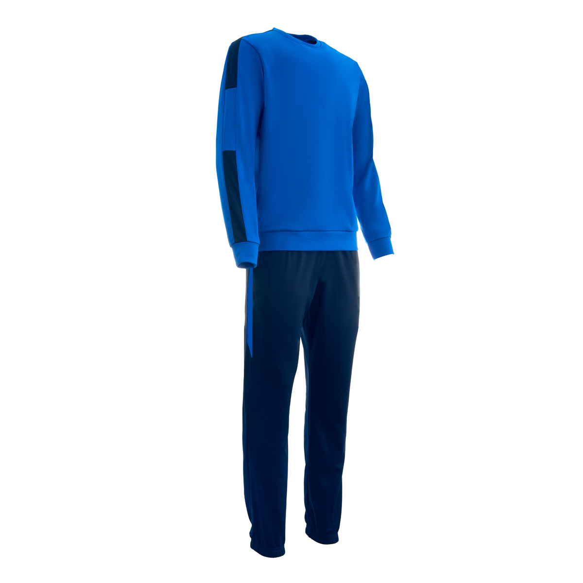 Костюм тренировочный TORRES Professional Training, K-2101-063-XXL, р.XXL, полиэст,васильково-т.синий