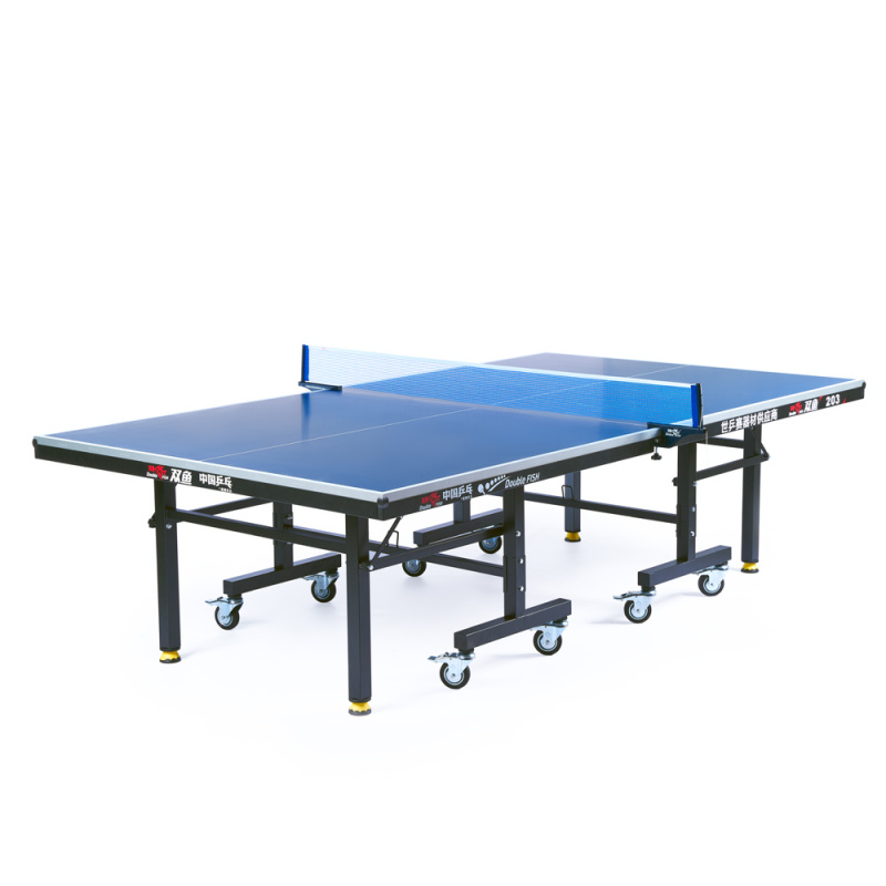 Стол для наст. тенниса DOUBLE FISH 203M-3, Indoor для закрытых помещений, толщина 25мм, синий