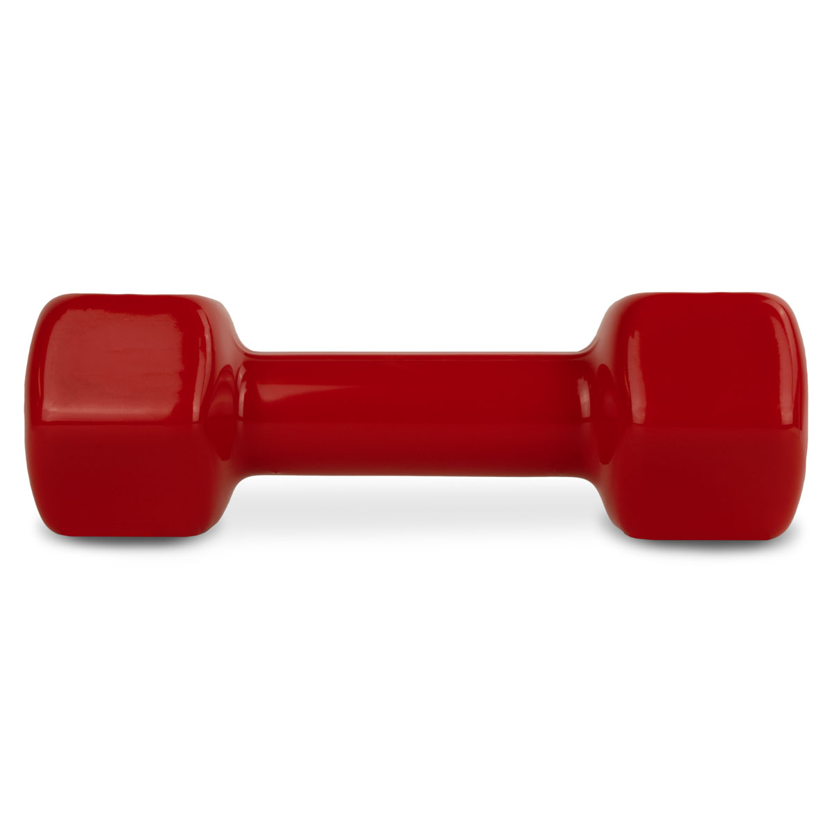 Гантель TORRES 3 кг, PL522205, металл в виниловой оболочке, форма шестигранник, красный