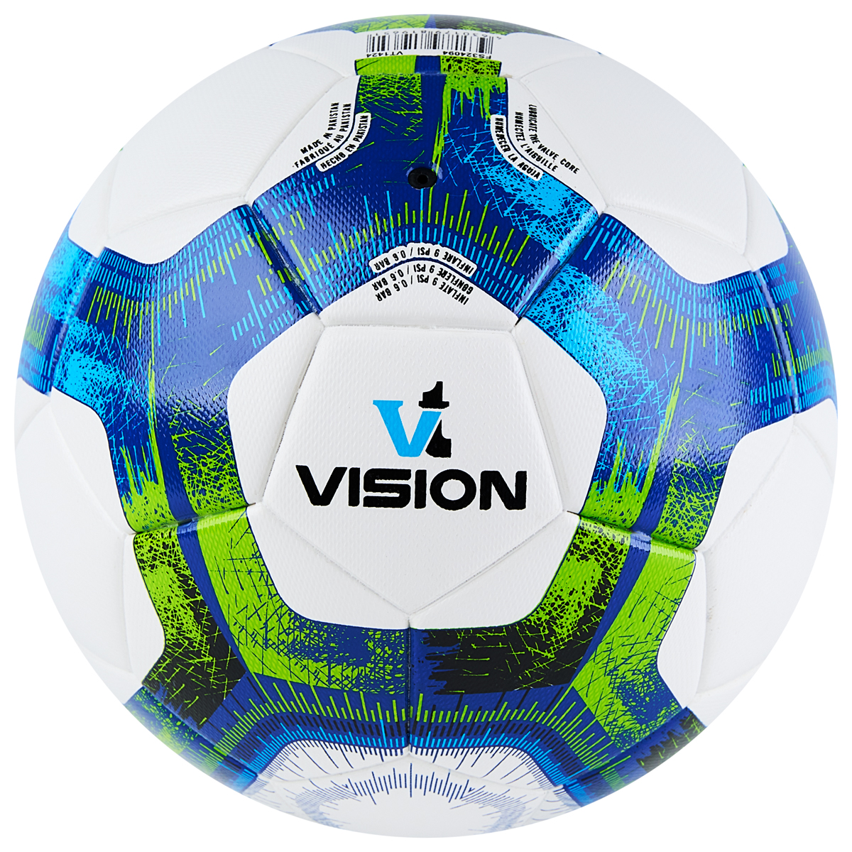 Мяч футзал. VISION Target, FS324094, FIFA Basic, р.4, 32 п. PU, 3 подкл.сл, термосшивка, бело-синий