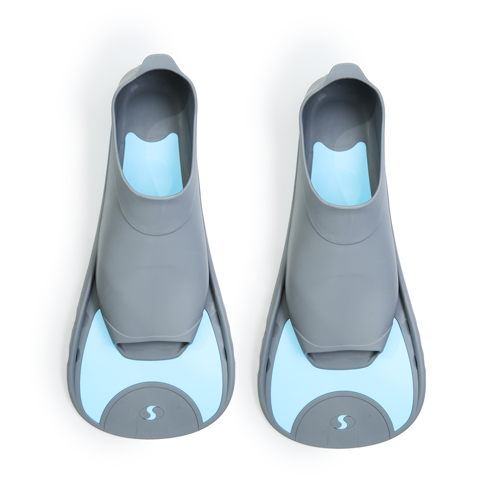 Ласты для бассейна Salvas F5 Fin, BA19138QSSTS,TPR и Technoflex, р.38-39, cеро-голубой