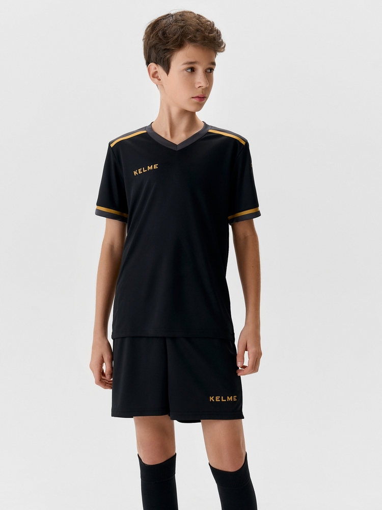 Детская футбольная форма KELME Short Sleeve Football Suit Black