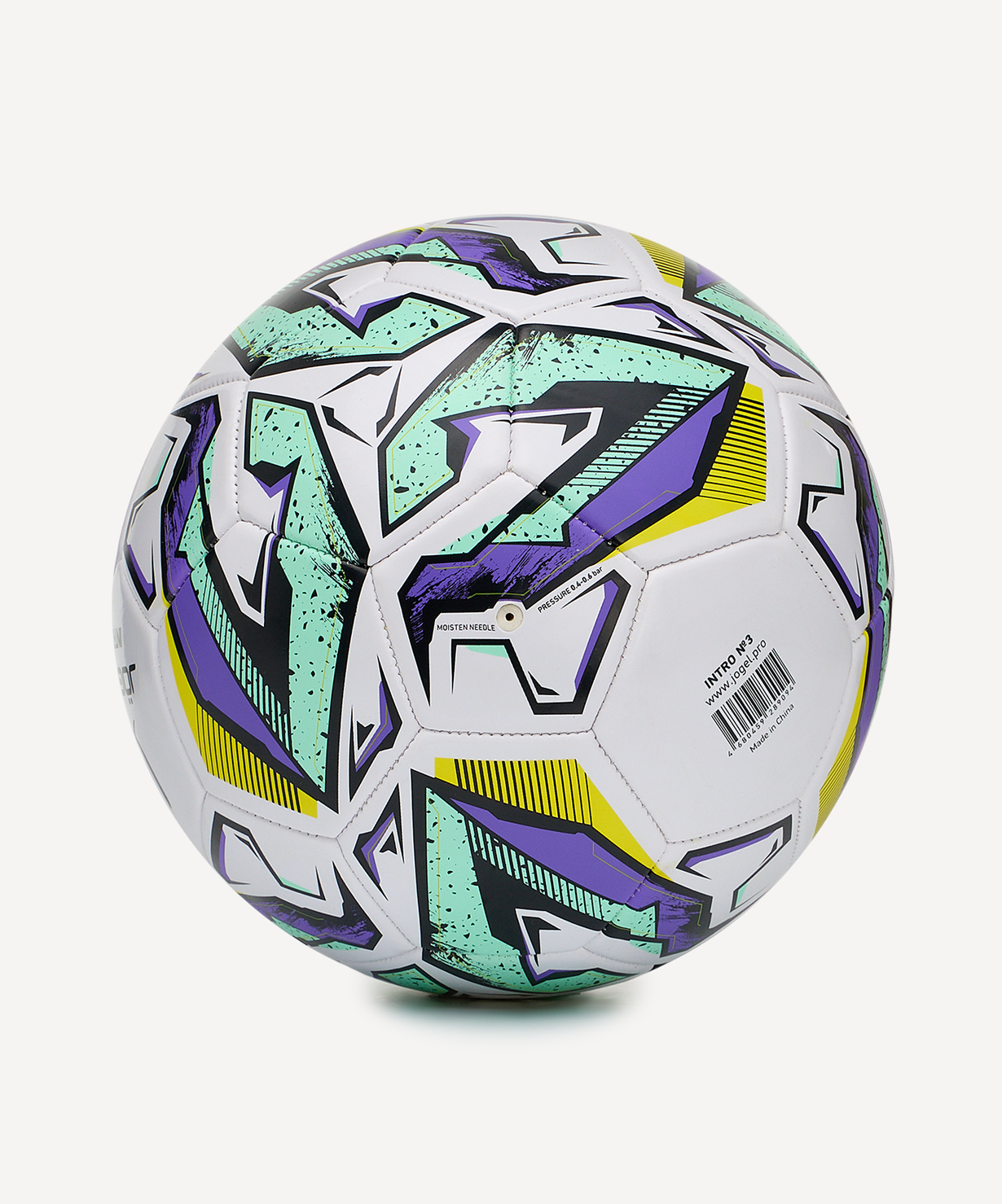 Мяч футбольный JOGEL Intro №3, белый, размер 3