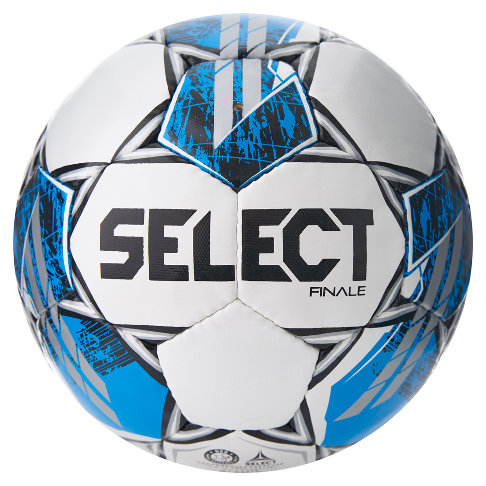 Мяч футб. SELECT Finale V25, 3855160584, р.5, FIFA Basic, 32п, ПУ, руч. сш, бело-синий