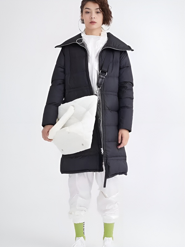 Пуховик KELME Women's Long Down Jacket Black