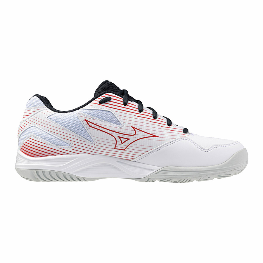 Кроссовки волейб. муж. MIZUNO Cyclone Speed 4 V1GA238096,р.UK9.5 (рос.43), иск.кожа,текстиль, белый