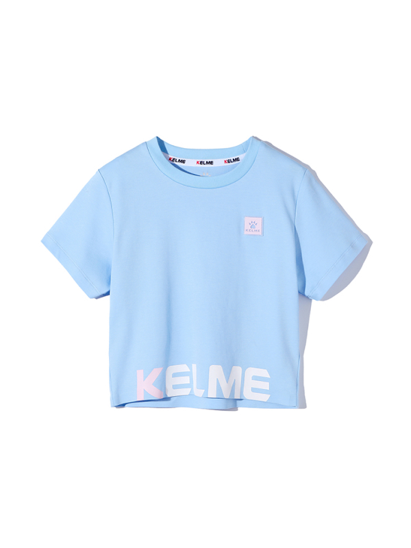 Детская футболка KELME Girls Short Sleeve T-Shirt Light Blue