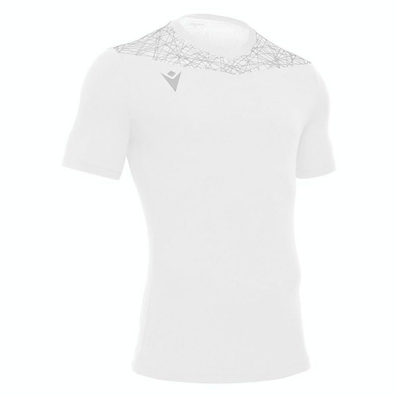 Футболка спортивная унисекс MACRON Nash, 50760123-WT-L, р.L, 100% полиэстер, белый