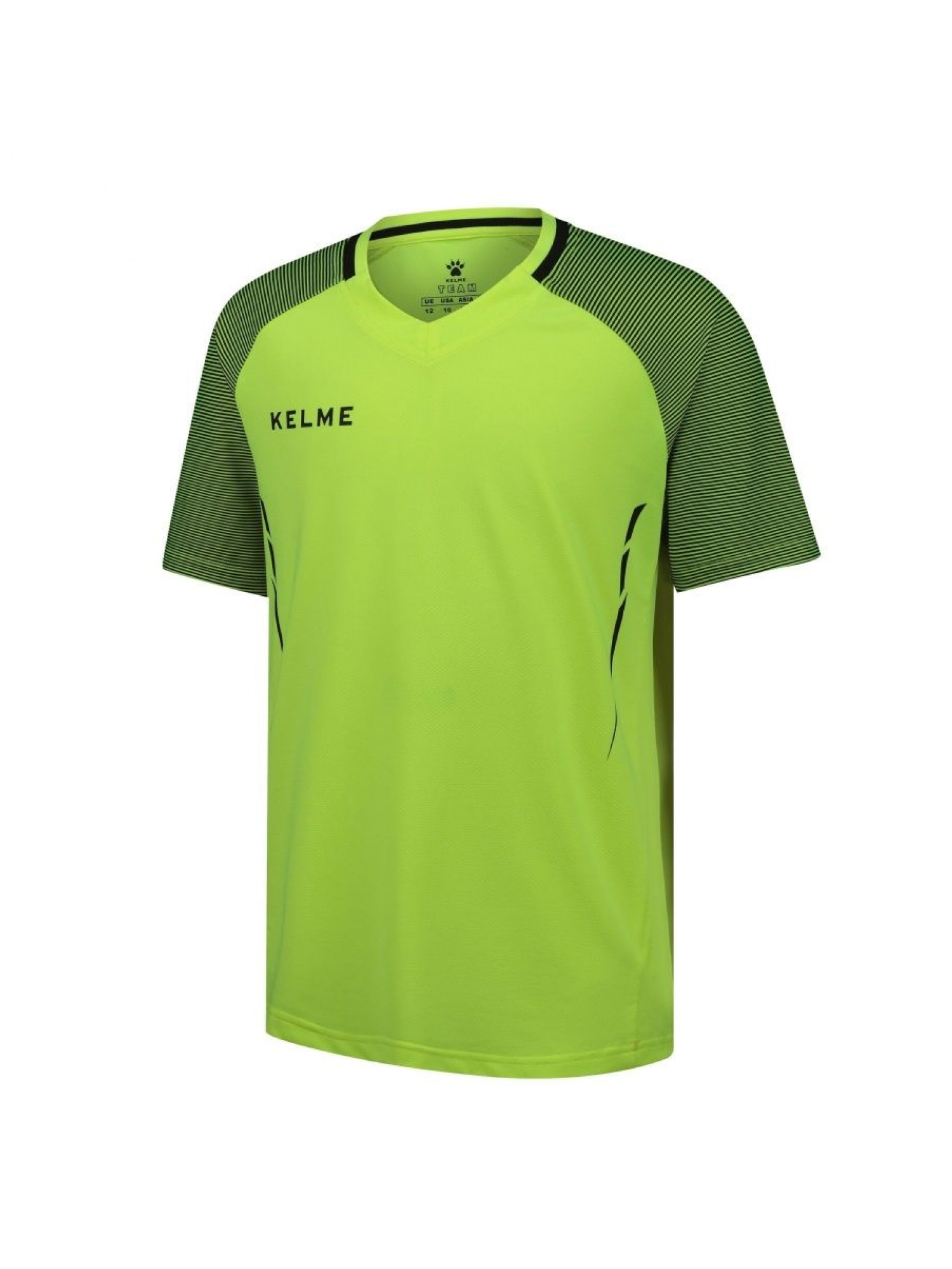 Детская футболка KELME Short Sleeve Football Shirt Kids (Light Green/Green)