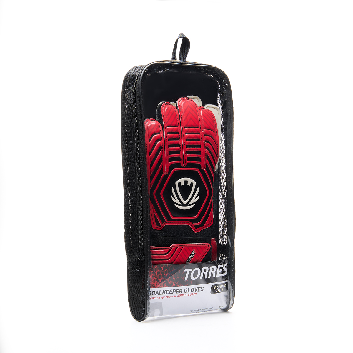 Перчатки врат. TORRES Junior Super (Max), FG0523707-5, р.5, 3 мм латекс,манж с лип, черно-красный