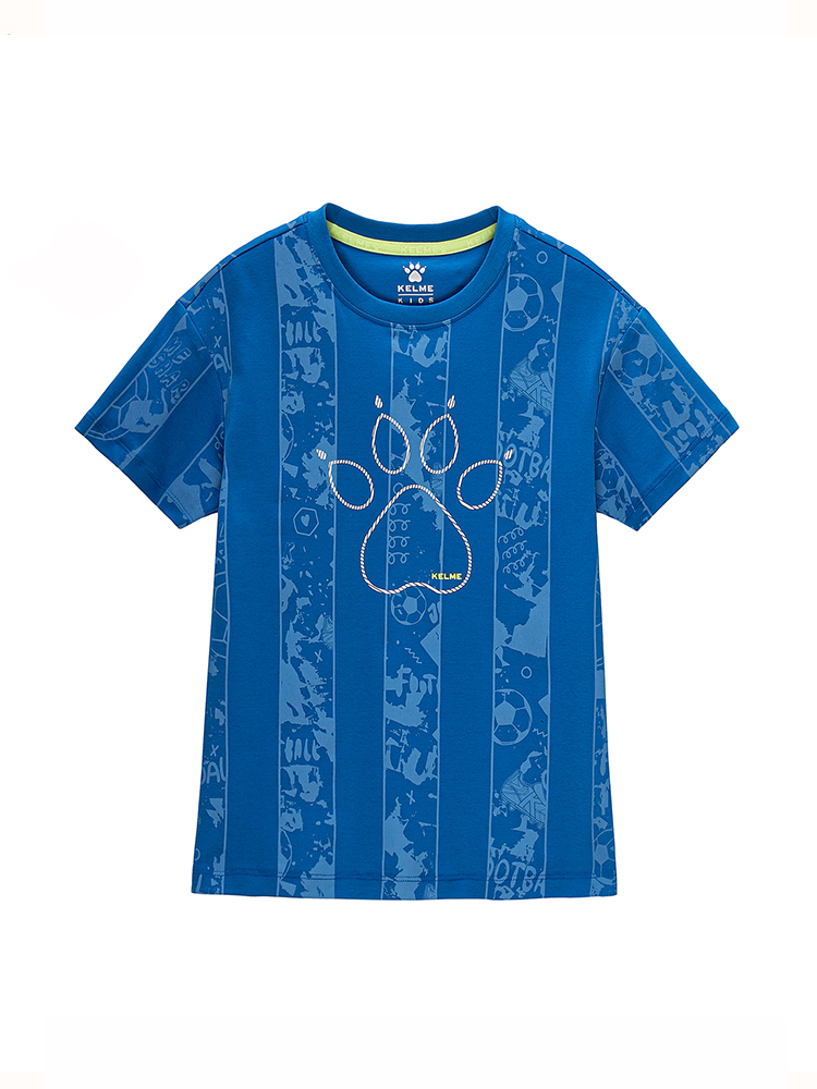 Детская футболка KELME Short Sleeve T-Shirt Kid Blue