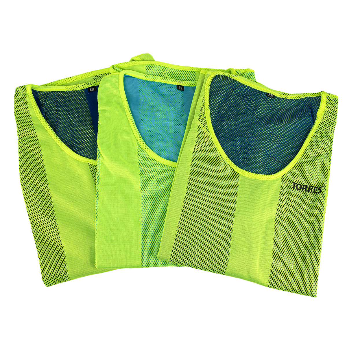 Манишка TORRES двухсторонняя, TR11046Y/B, р.Sr, тренировочная, полиэстер, желто-синяя