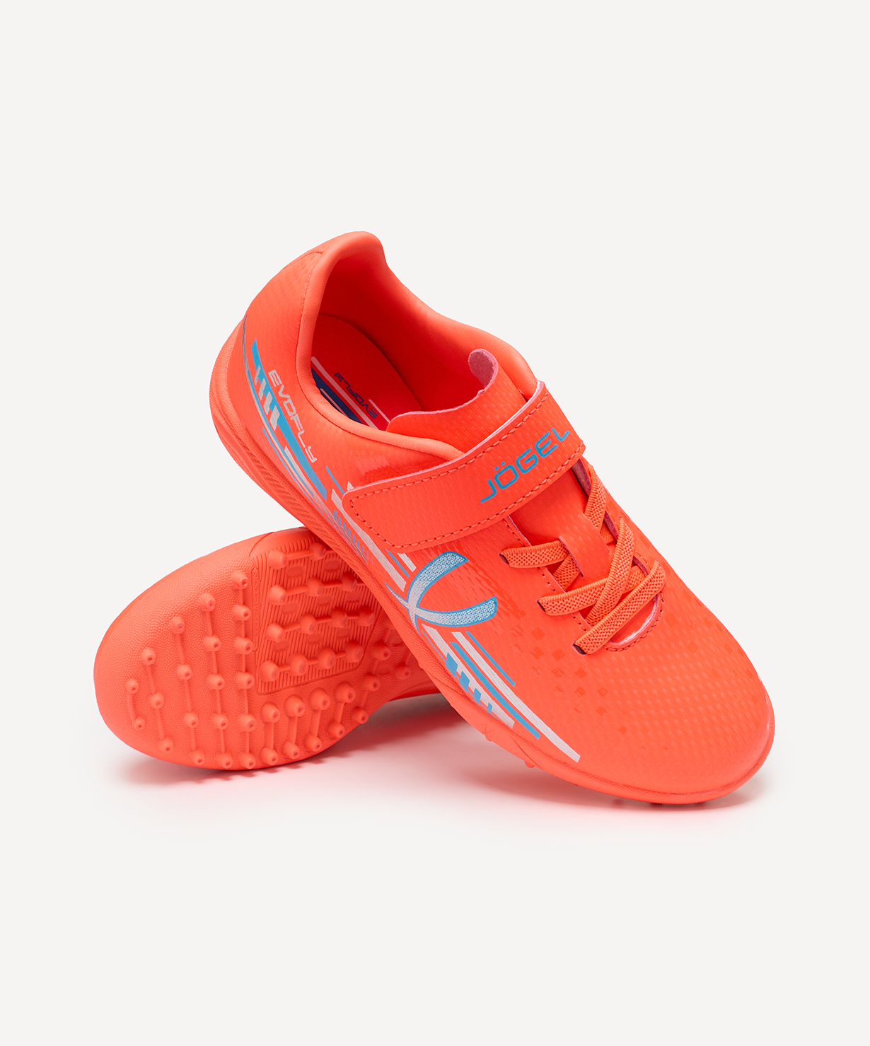 Бутсы многошиповые JOGEL Evofly TF Talant Coral, детский
