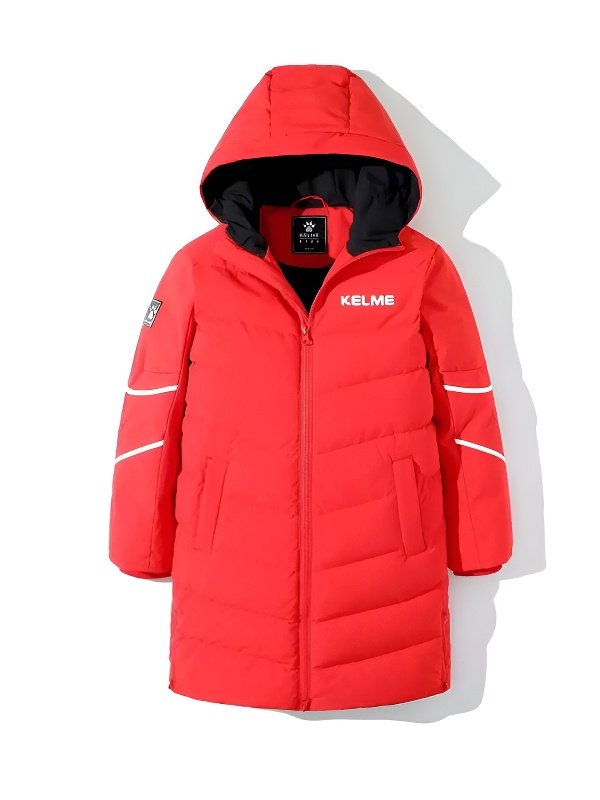Детский пуховик KELME Boy's Mid-Length Down Jacket Red