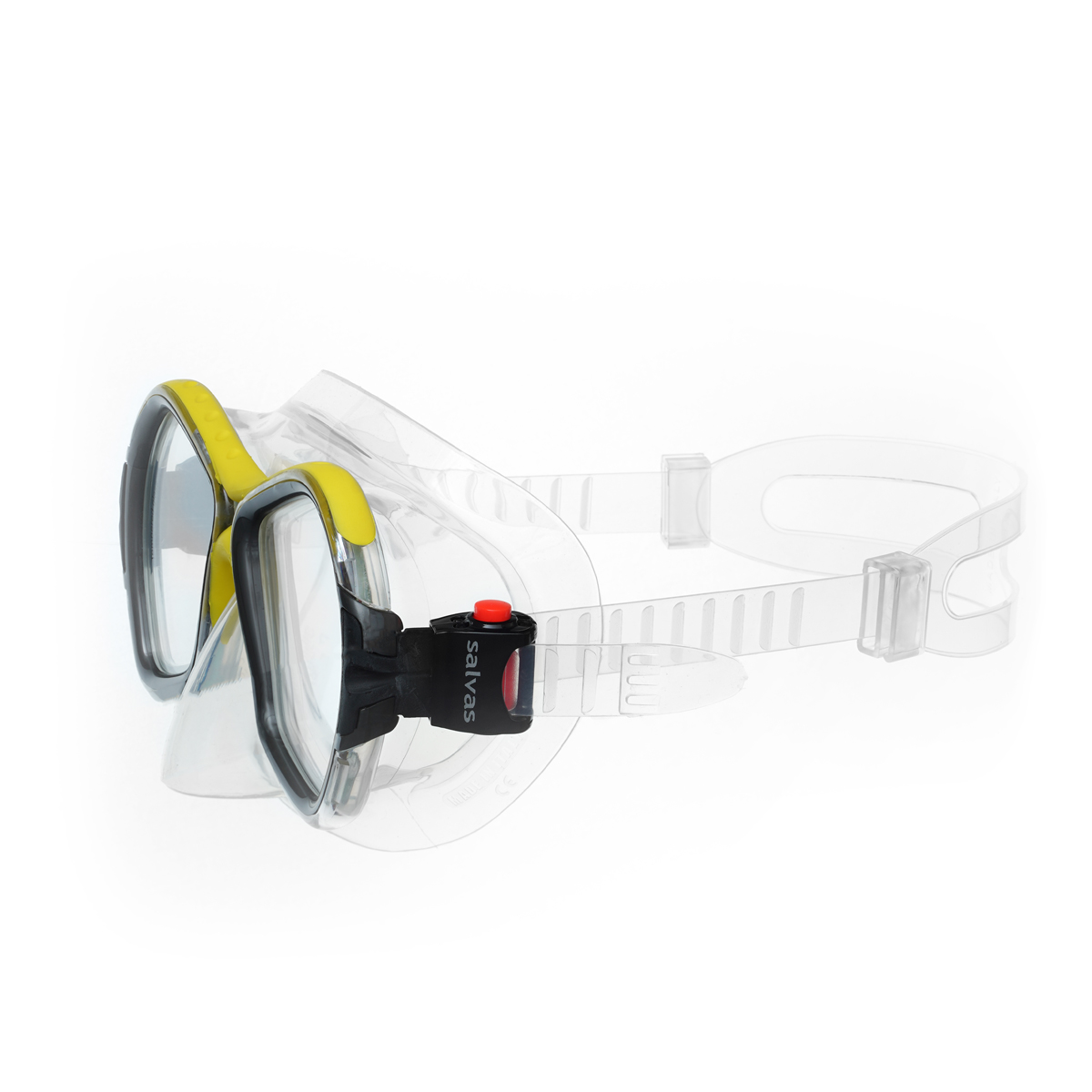 Маска для плав. Salvas Phoenix Mask, CA520S2GYSTH,зак.стекло, силикон, р.Senior, сереб/жёлт