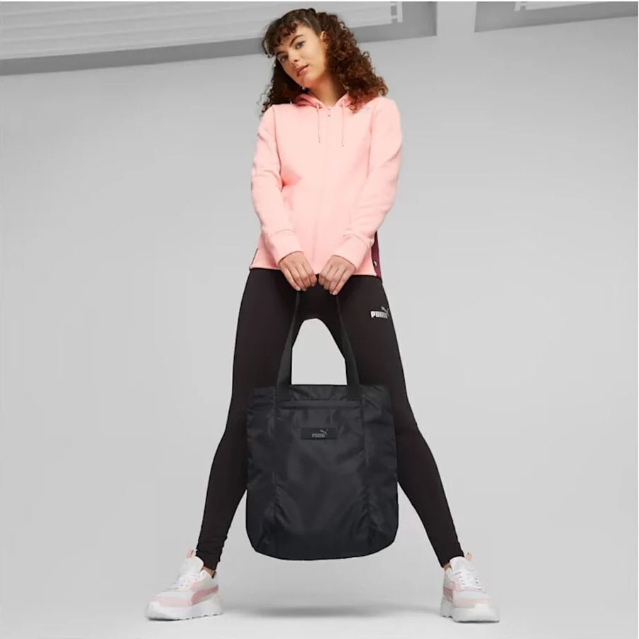 Сумка шоппер PUMA Core Pop Shopper, 07985701, полиэстер, черный
