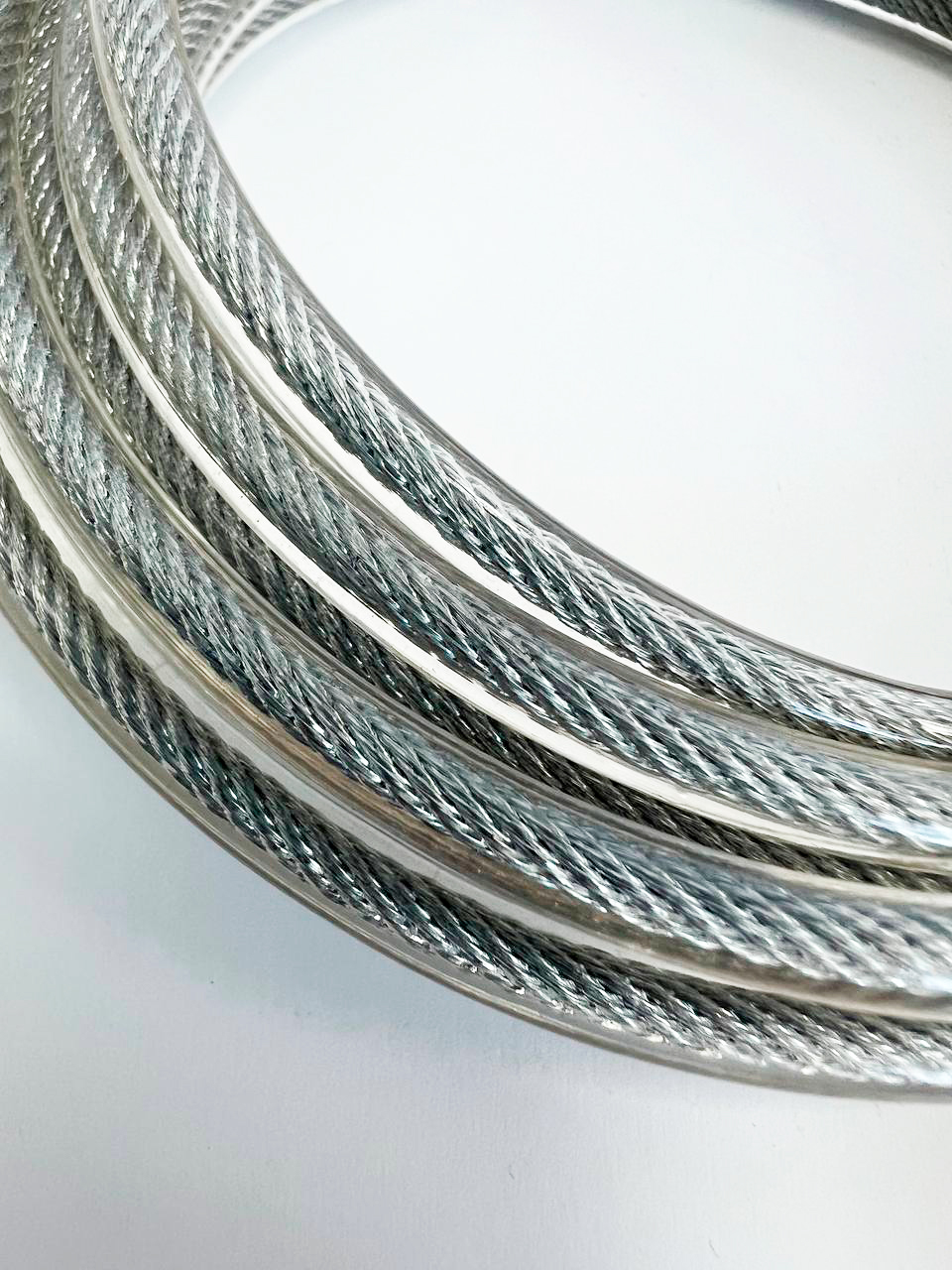 Трос скоростной скакалки прозрачный 4 мм