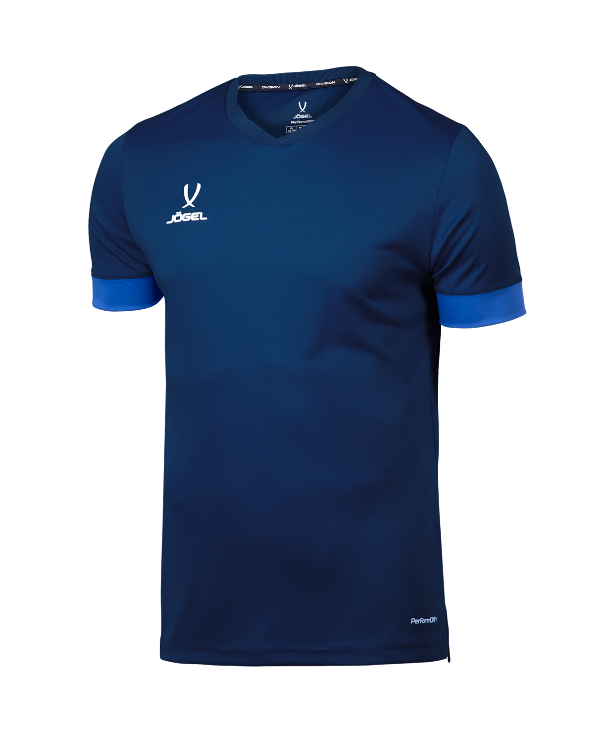 Футболка игровая JOGEL DIVISION PerFormDRY Union Jersey, темно-синий/синий/белый, детский