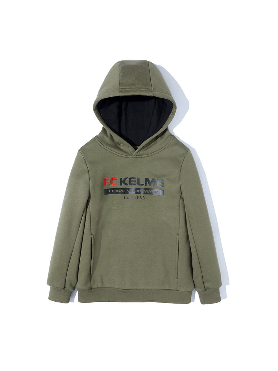 Детское худи KELME Boy's Hooded Sweatshirt Dark Green
