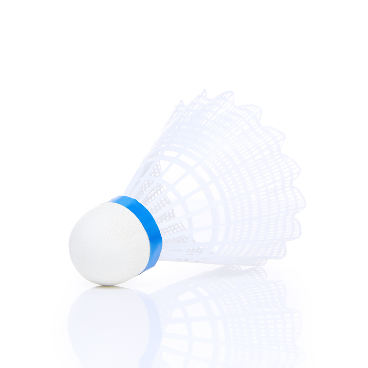 Воланы для бадминтона TORRES 250 (нейлон/пробка), BD23109, уп.6шт.белый, сред.скор.