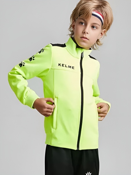 Детская олимпийка KELME Training Jacket (Kids) Neon