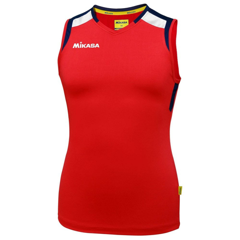 Майка волейб. жен. MIKASA MT378-0620-XL, р.XL, 90% полиэстер, 10% эластан, красный