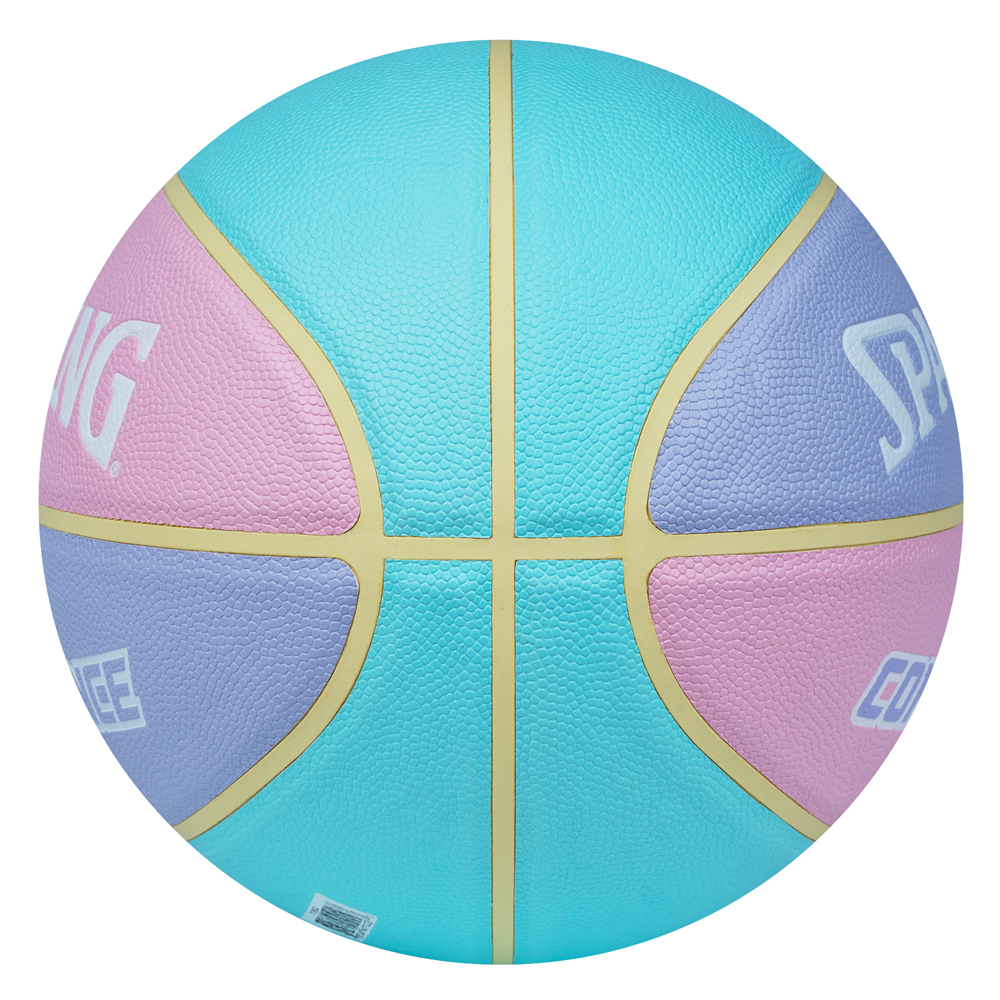 Мяч баск. SPALDING All Conference р.6, 77065z, композит, голубо-розовый