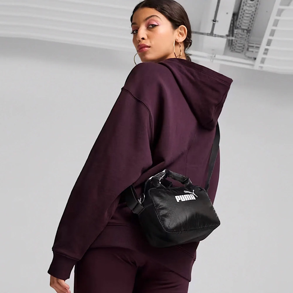 Сумка кросс-боди PUMA Core Up Mini Grip Bag, 09065101, нейлон, полиуретан, полиэстер, черный