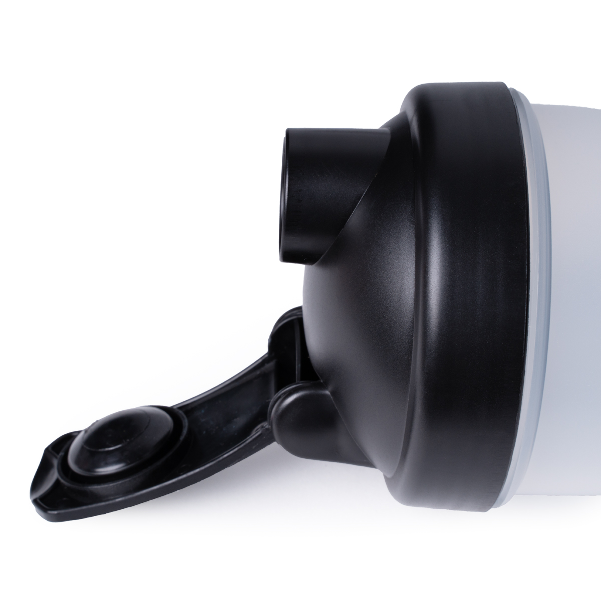 Шейкер спортивный TORRES, S01-600-01, 600мл, черная крышка с колпачком, пластик, прозрачный