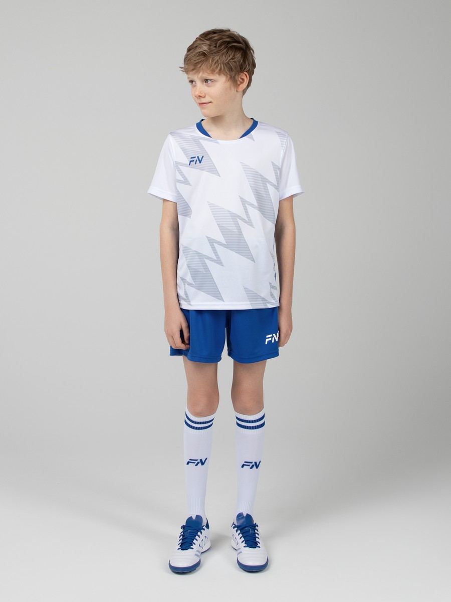 Детская футбольная форма FN Football Set Kid (White/Blue)