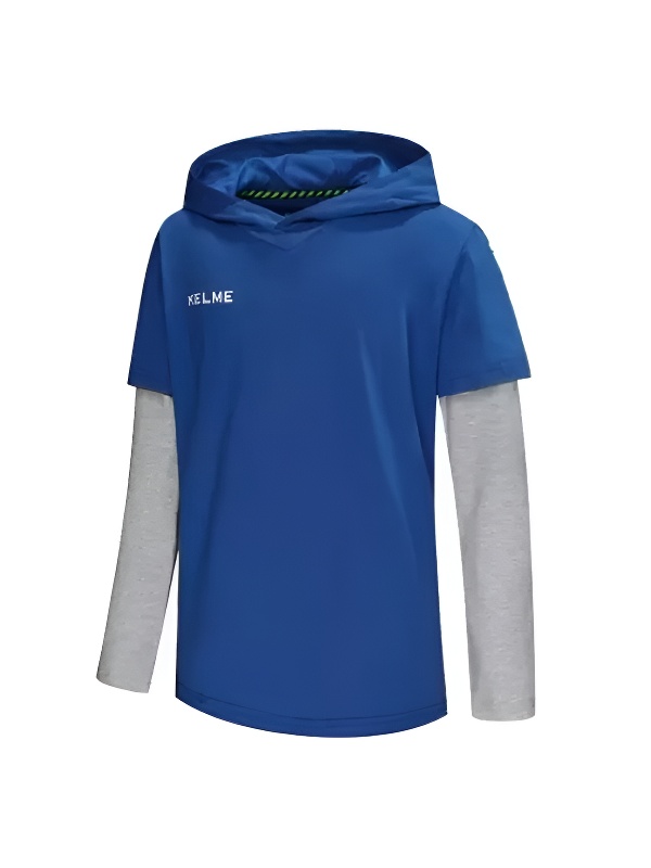 Детское худи KELME Boys Long Sleeve T-Shirt Blue